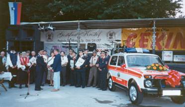 Prevzem novega avtomobila Lada leta 1997