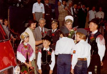 Prevzem prvega avtomobila leta 1977